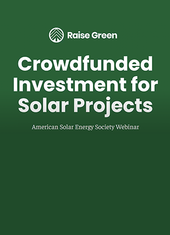Raise Green Crowdfunded Investment for Solar Projects Graphic